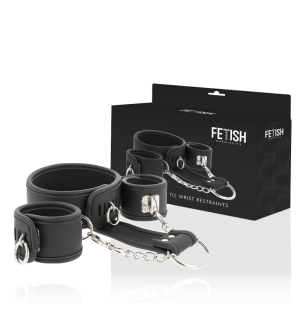 Vegan Leather Collar and Cuffs with Neoprene Lining – image 2