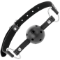 Black breathable gag for adults – image 2 Black breathable gag for adults – image 2