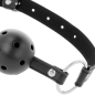 Black breathable gag for adults – image 3 Black breathable gag for adults – image 3
