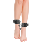 Adjustable Black Leather Ankle Cuffs – image 2