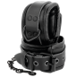 Adjustable Black Leather Ankle Cuffs – image 3