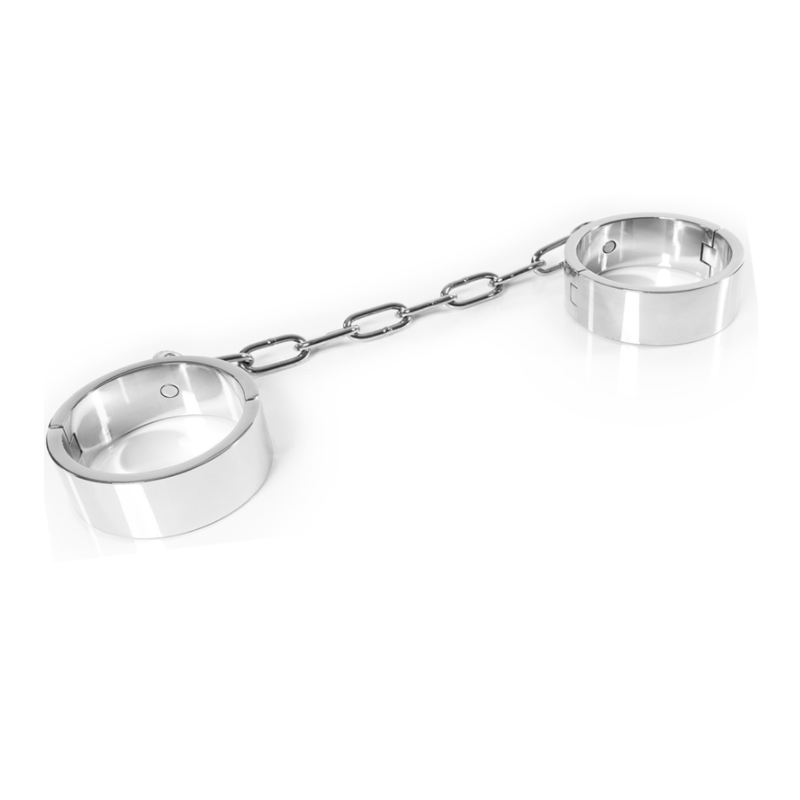 Metallene Fußfesseln mit Inbusschlüssel für BDSM und Bondage – Bild 1 Metallene Fußfesseln mit Inbusschlüssel für BDSM und Bondage – Bild 1