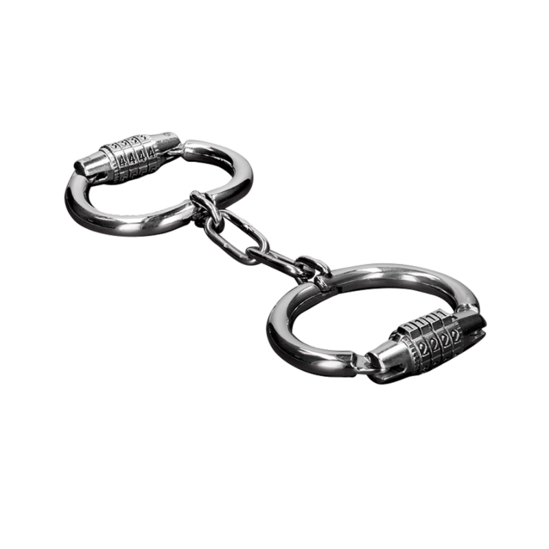 Metal handcuffs with combination lock for adults – image 1 Metal handcuffs with combination lock for adults – image 1