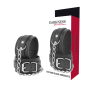 DARKNESS black handcuffs with leather texture – image 1 DARKNESS black handcuffs with leather texture – image 1