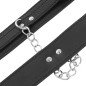 DARKNESS black handcuffs with leather texture – image 3 DARKNESS black handcuffs with leather texture – image 3