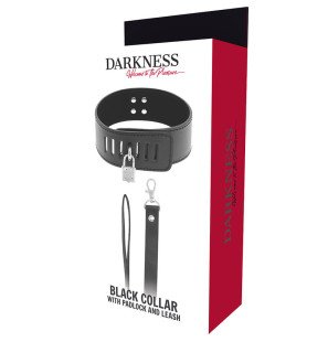DARKNESS BDSM Collar with Black Padlock – image 5
