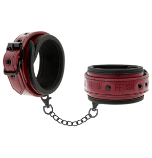 Vegan Leather Bondage Cuffs with Neoprene Lining – image 1