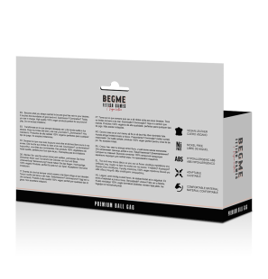 BEGME vegan leren gag in zwart voor intieme wellness – foto 5