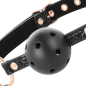 Bâillon en cuir végan noir BEGME pour le bien-être intime – photo 6