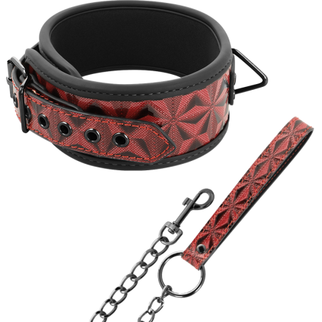 BEGME Red Edition Halsband aus veganem Leder mit Neoprenfutter