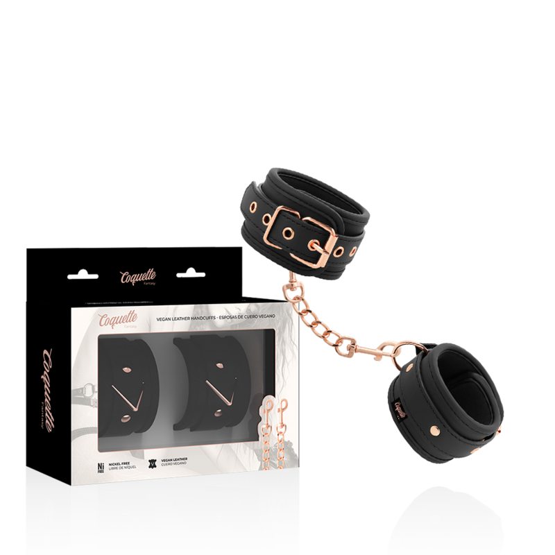 Coquette Chic Desire vegan leren handboeien met neopreen voering – foto 1 Coquette Chic Desire vegan leren handboeien met neopreen voering – foto 1