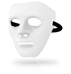 White BDSM Mask OHMAMA MASKS for Adults, One Size – image 1