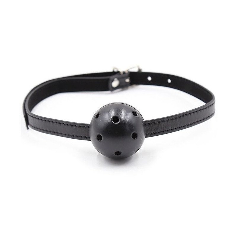 Bâillon boule avec ouvertures OHMAMA FETISH 4,5 cm – photo 1 Bâillon boule avec ouvertures OHMAMA FETISH 4,5 cm – photo 1