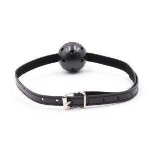 Knebel kulkowy z otworami OHMAMA FETISH 4,5 cm – zdjęcie 2