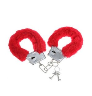 Menottes métalliques à doublure rouge Diablo Picante – photo 1