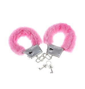 Menottes métalliques roses doublées de Diablo Picante – photo 1