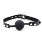 Silicone Mouth Gag with Leather Strap and Padlock OHMAMA FETISH – image 2
