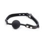 Silicone Mouth Gag with Leather Strap and Padlock OHMAMA FETISH – image 3