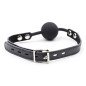 Silicone Mouth Gag with Leather Strap and Padlock OHMAMA FETISH – image 4