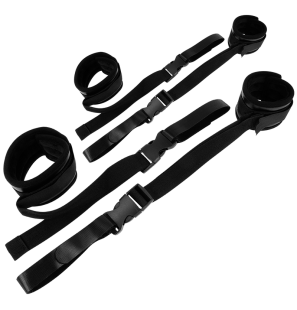 Nylon-Handfesseln mit Klettverschluss von OHMAMA FETISH, 55 cm – Bild 1