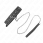 PVC Leather Collar 105 cm with Rhinestone Rivet – image 2 PVC Leather Collar 105 cm with Rhinestone Rivet – image 2