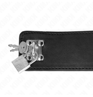 Adjustable collar with lead KINK 65 cm black – image 6