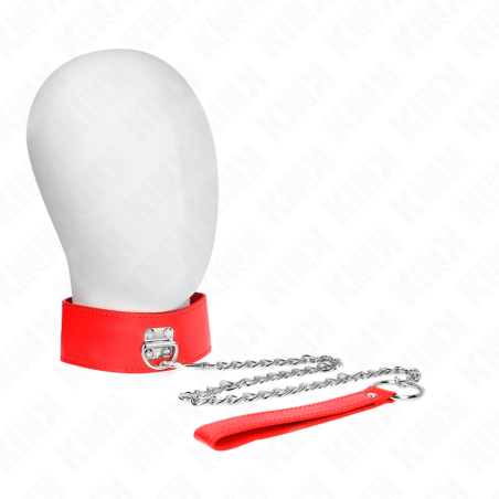 Rotes verstellbares Halsband für Erwachsene 65 cm