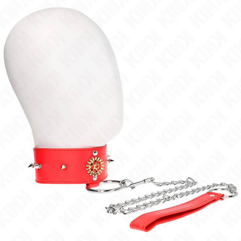 Adjustable red diamond collar 35-51 cm from KINK – image 1