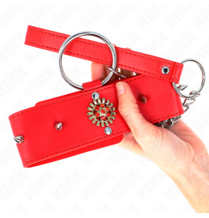 Adjustable red diamond collar 35-51 cm from KINK – image 5