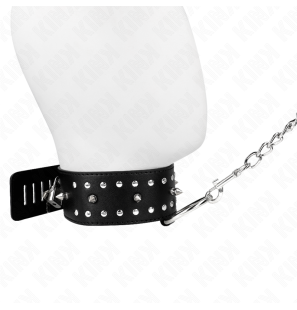 KINK Silver-Coloured Studded Collar, Adjustable 36-43 cm – image 4