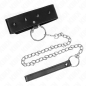 Adjustable collar with 65 cm lead and silver-coloured studs – image 4