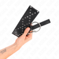 Adjustable studded collar 36-43 cm with silver-coloured details – image 5