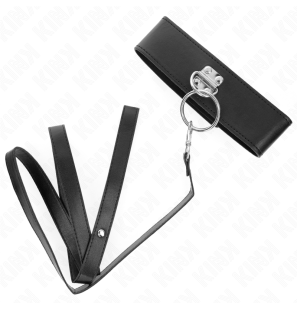 KINK studded collar with faux leather strap, 116 cm – image 4