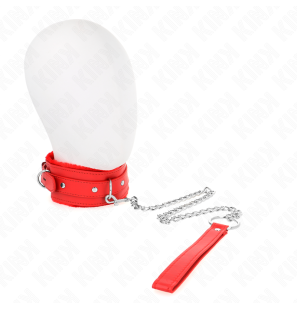 KINK Red Collar with Lead and Adjustable Restraints 65 cm – image 1