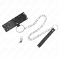Adjustable collar with silver-coloured studs, 36-43 cm – image 2