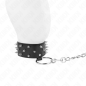 Adjustable collar with silver-coloured studs, 36-43 cm – image 3