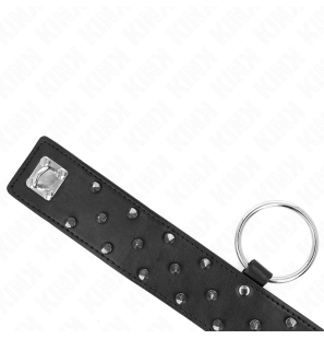Adjustable collar with silver-coloured studs, 36-43 cm – image 5