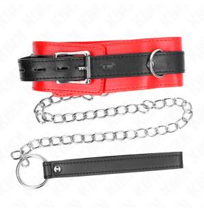 Red collar with lead KINK 65 cm – image 5