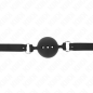 Bâillon boule réglable en silicone, 4,5 cm – taille M, noir – photo 4 Bâillon boule réglable en silicone, 4,5 cm – taille M, noir – photo 4