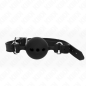 Bâillon boule réglable en silicone KINK 5 cm – noir, taille L – photo 1