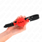 Adjustable silicone ball gag with 5 cm ball – red – image 2
