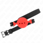 Verstelbare siliconen mondknevel met bal 5 cm – rood – foto 3