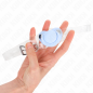 Light blue adjustable pacifier-shaped mouth gag 5,5 x 4 cm – image 2