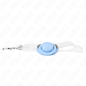 Light blue adjustable pacifier-shaped mouth gag 5,5 x 4 cm – image 3