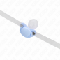 Light blue adjustable pacifier-shaped mouth gag 5,5 x 4 cm – image 4