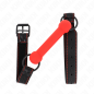 Bone-shaped gag with adjustable red leather strap 41-57 cm – image 1