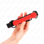 Bone-shaped gag with adjustable red leather strap 41-57 cm – image 2