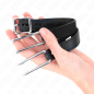 Metal hook gag with adjustable leather strap KINK 11,5 cm – image 3 Metal hook gag with adjustable leather strap KINK 11,5 cm – image 3