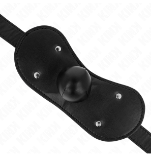 Bâillon boule réglable avec masque buccal et fermeture 42-60 cm – photo 4