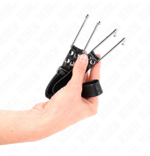 Adjustable metal gag with hook 36-52 cm – image 3